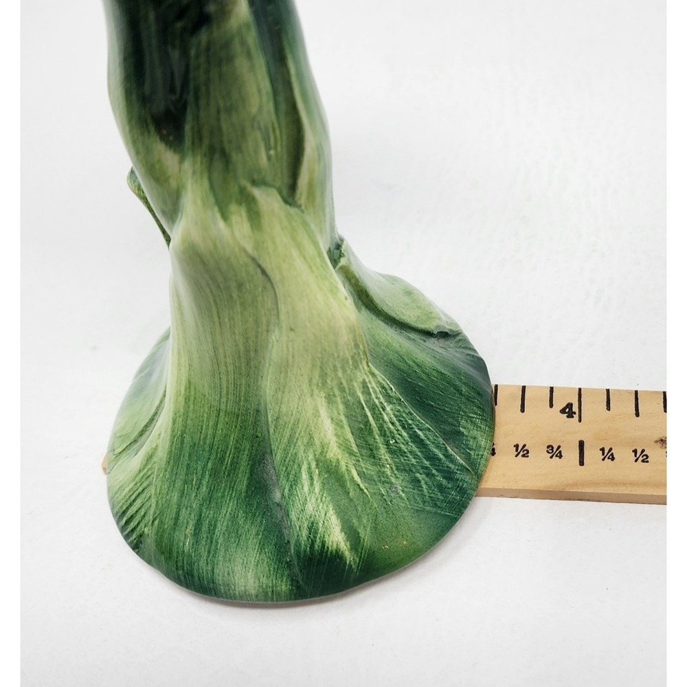 Set of 2 Vtg Ancora Porcelain Iris Italian Candlestick Holders Hand Painted 8" - Picture 9 of 10